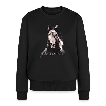 OSTWIND Aufbruch Nach Ora Porträt Hengst - Frauen Premium Bio Pullover - Schwarz - Vorne - Julia (174cm)