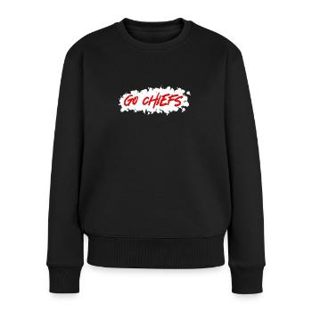 Go Chiefs - Frauen Premium Bio Pullover - Schwarz - Vorne - Julia (174cm)