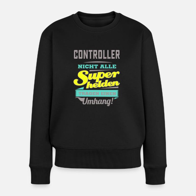 NEON Design für Superhelden - Controller - - Frauen Premium Bio Pullover - Schwarz
