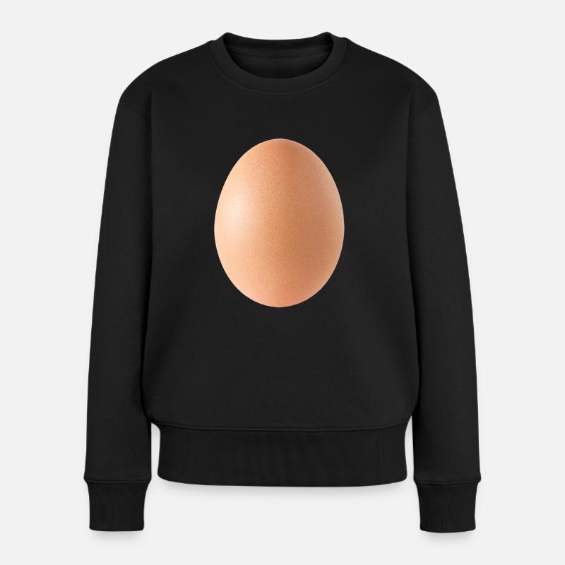 Ei, Neujahr - Frauen Premium Bio Pullover - Schwarz