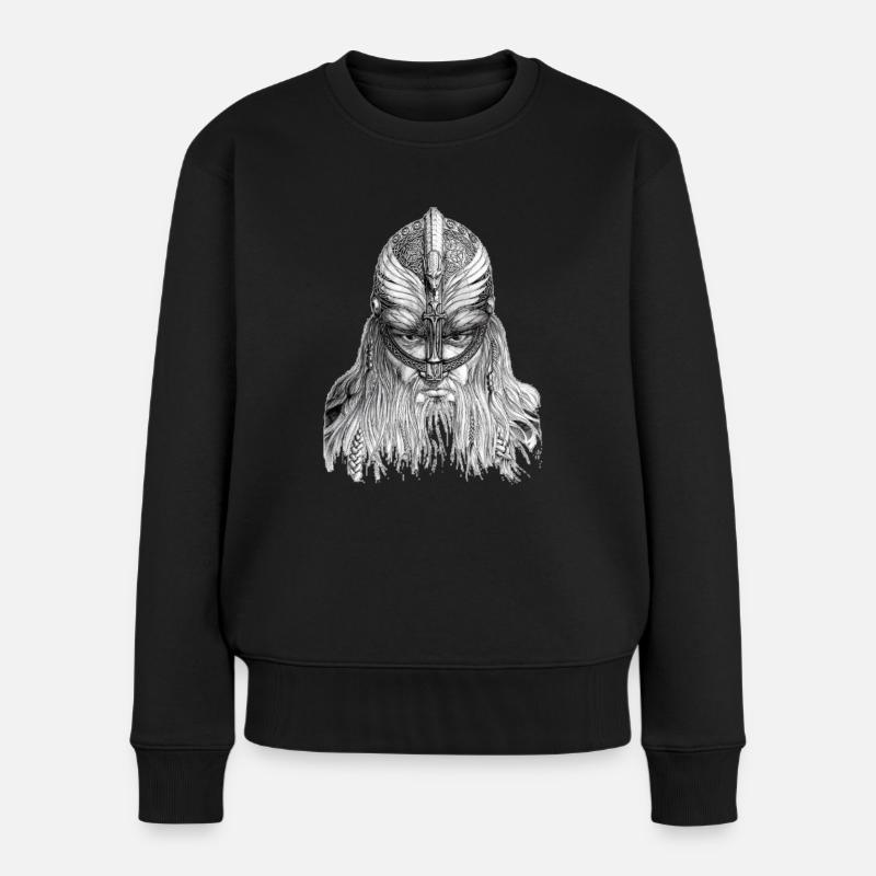 Vikinger 2 - Frauen Premium Bio Pullover - Schwarz