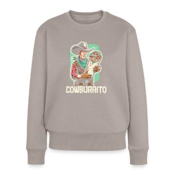 Cowboy Lover Western Rodeo Rider Équitation de taureau - Pull Premium bio Femme - taupe - Devant - Julia (174cm)