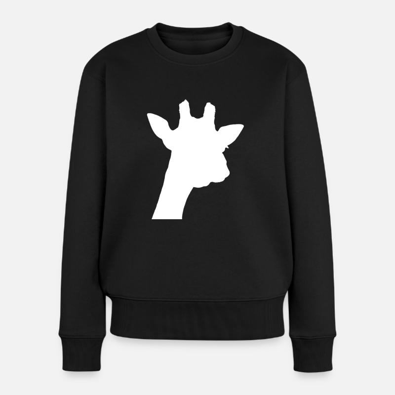 giraffe blanc - Pull Premium bio Femme - noir