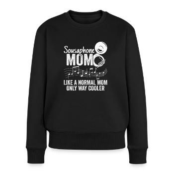 Sousaphone Mom Brass Band Musician - Women's Premium Organic Jumper - black - Front - Julia (174cm)
