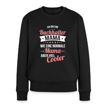 Accountant mom like a normal mom much cooler - Women's Premium Organic Jumper - black - Front - Julia (174cm)