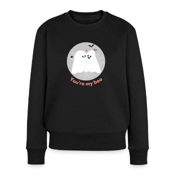 You're my boo - Women's Premium Organic Jumper - black - Front - Julia (174cm)