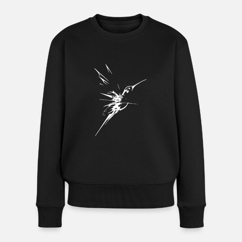 Kleiner Kolibri - Frauen Premium Bio Pullover - Schwarz