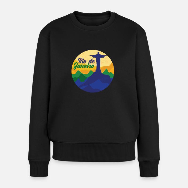 Rio de Janeiro - Pull Premium bio Femme - noir