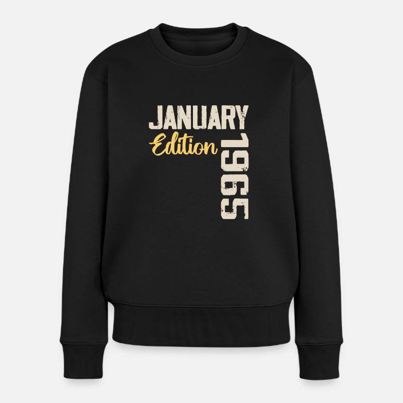 Geburtstagsgeschenk geboren im Januar 1965 - 1965 - Frauen Premium Bio Pullover - Schwarz