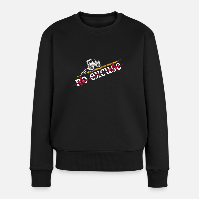 Traktor Bauer Traktorfahrer Landwirt Acker - Frauen Premium Bio Pullover - Schwarz