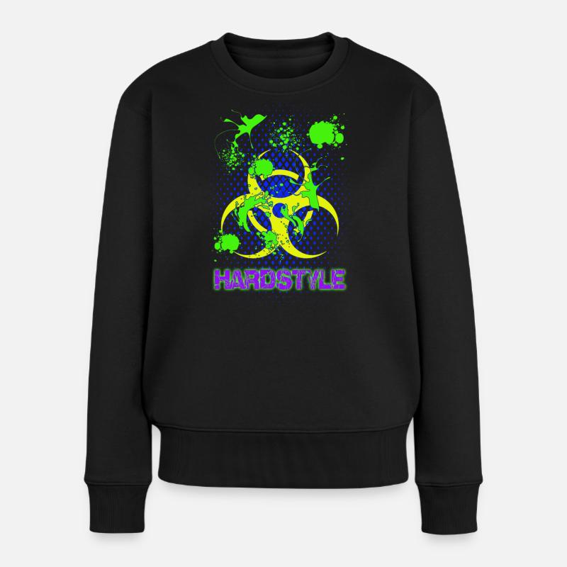 Splash Hardstyle Techno Trance House - Pull Premium bio Femme - noir