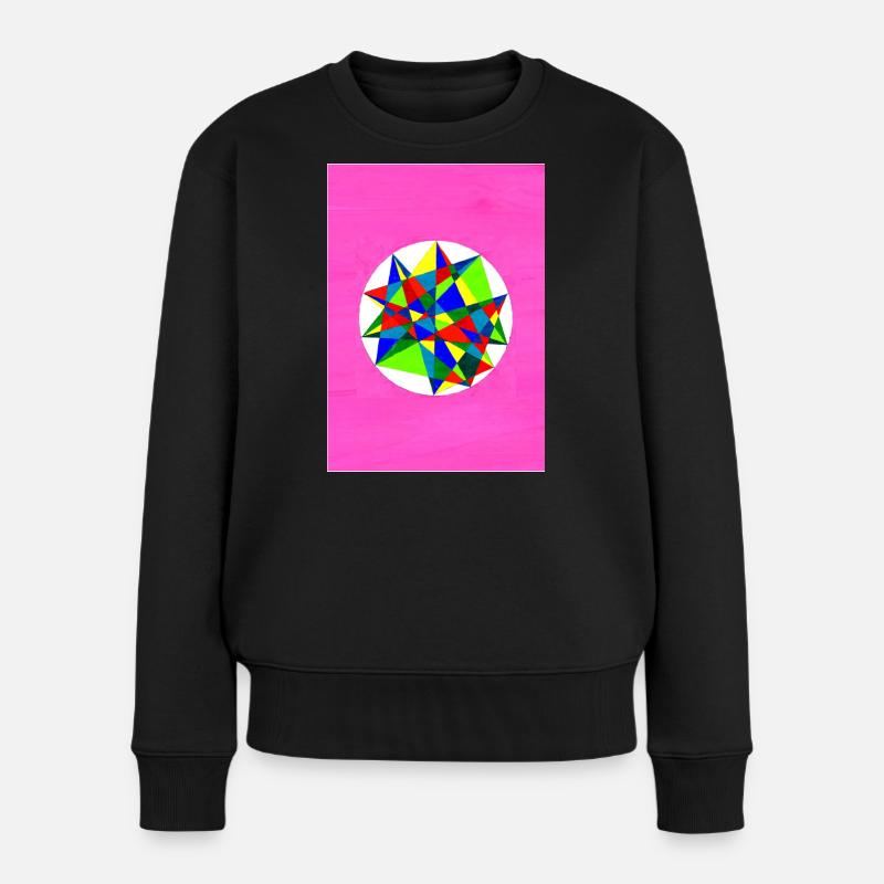 Mandala coloré ! - Pull Premium bio Femme - noir