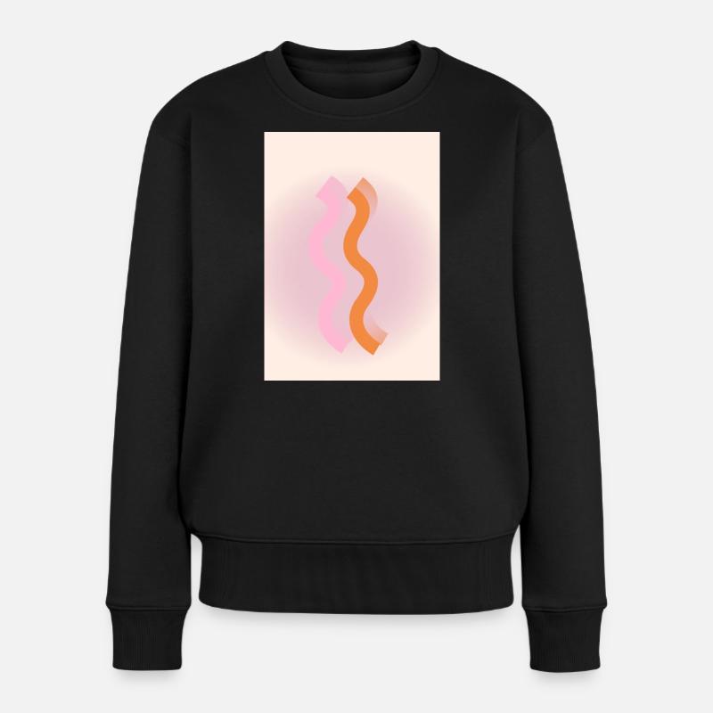 Lignes - Pull Premium bio Femme - noir