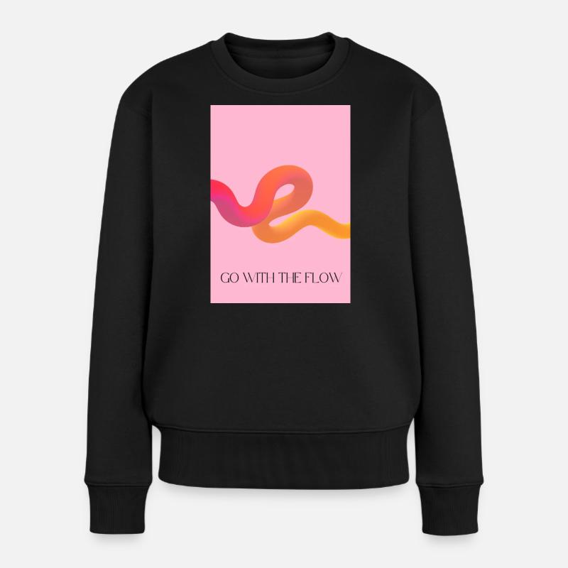 Suivre le courant - Pull Premium bio Femme - noir