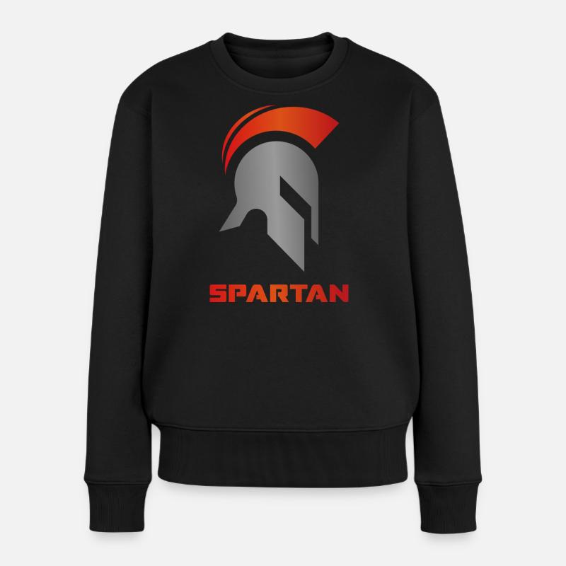 Spartan Warrior Gym - Frauen Premium Bio Pullover - Schwarz