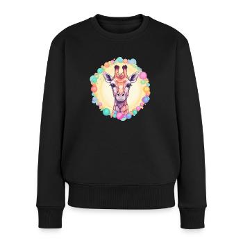 Girafe - Pull Premium bio Femme - noir - Devant - Julia (174cm)
