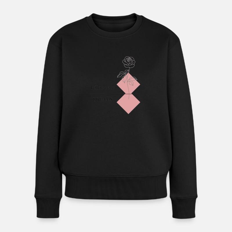 image - Frauen Premium Bio Pullover - Schwarz