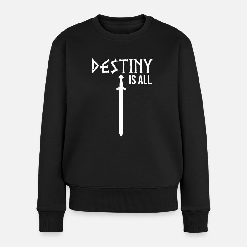 Le destin est tout en citation - Pull Premium bio Femme - noir