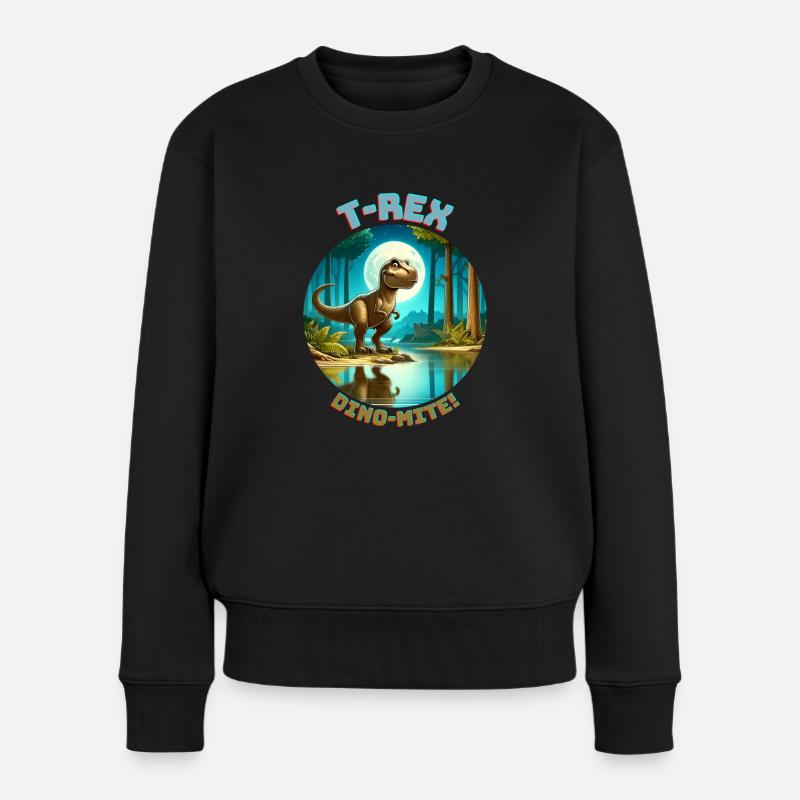 T Rex7 - Pull Premium bio Femme - noir