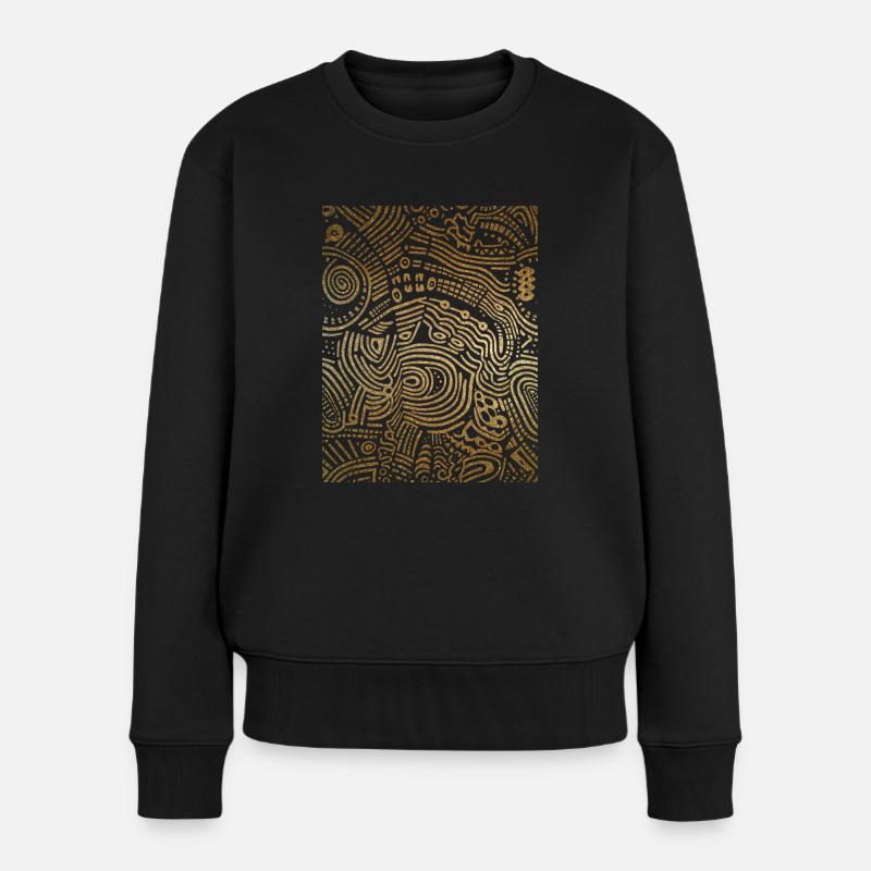 Graphique - Pull Premium bio Femme - noir