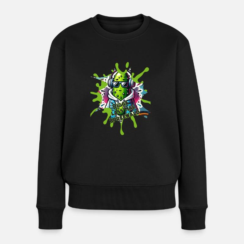 Digga Spreewald - Frauen Premium Bio Pullover - Schwarz