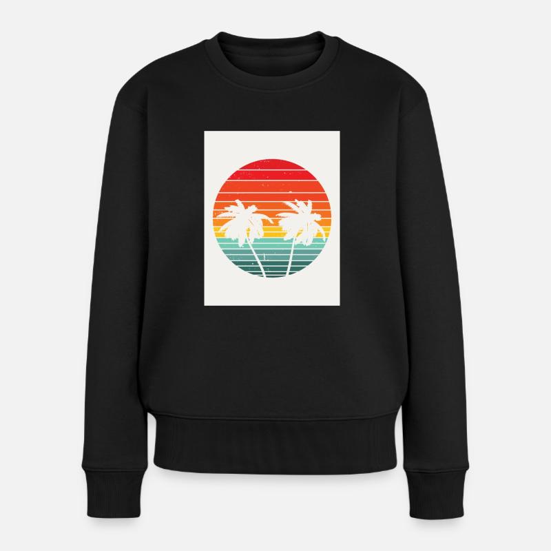 Summer Vibe - Frauen Premium Bio Pullover - Schwarz