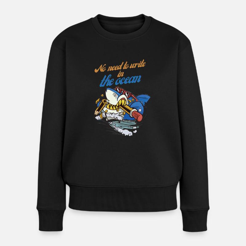 school back to school - Women's Premium Organic Jumper - black