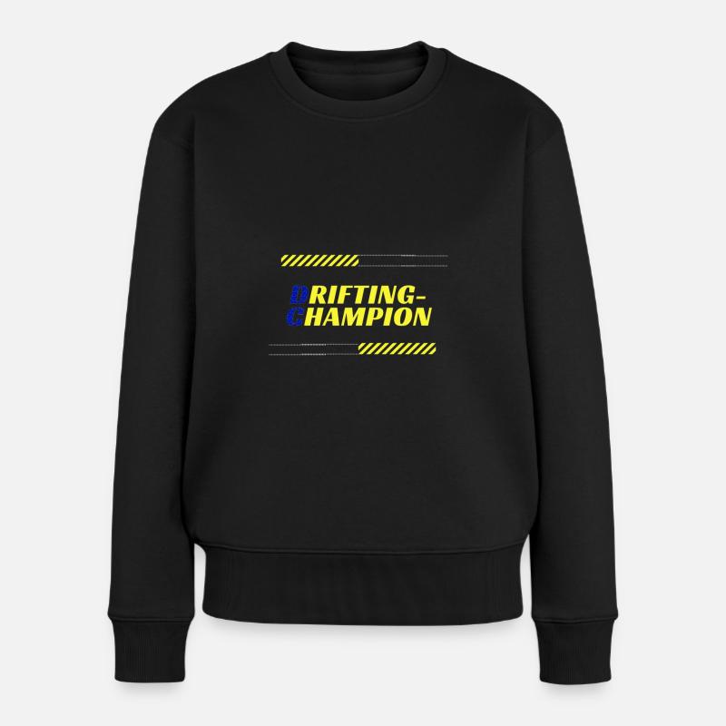 Drifting Champion - Frauen Premium Bio Pullover - Schwarz