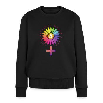 International Women's Day SilverSisters.de Edit - Women's Premium Organic Jumper - black - Front - Julia (174cm)