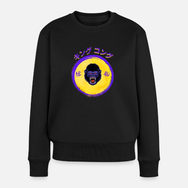 Gorilla_Scream - Pull Premium bio Femme - noir