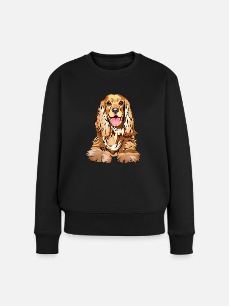Cocker Spaniel - Frauen Premium Bio Pullover - Schwarz