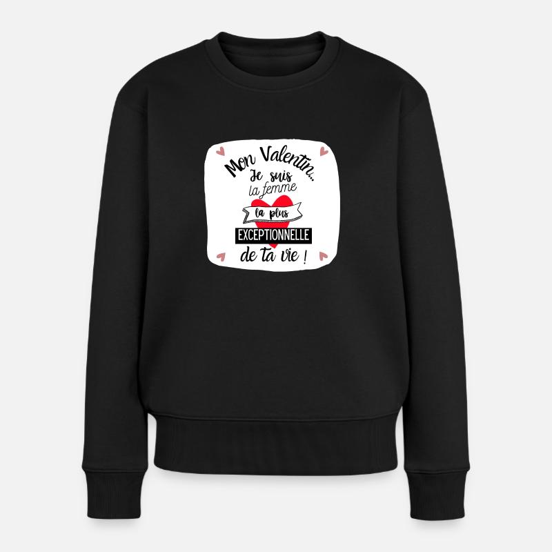 Valentine Exceptionnelle !!! - Pull Premium bio Femme - noir