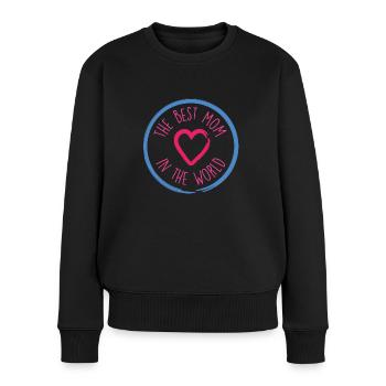 Best mom 26 - Frauen Premium Bio Pullover - Schwarz - Vorne - Julia (174cm)