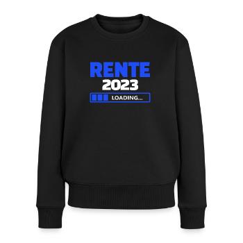Rente 2023 loading - Frauen Premium Bio Pullover - Schwarz - Vorne - Julia (174cm)