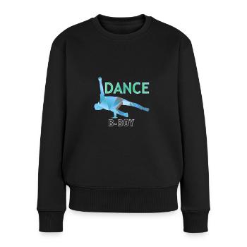 Hiphop bboying Dance - Frauen Premium Bio Pullover - Schwarz - Vorne - Julia (174cm)
