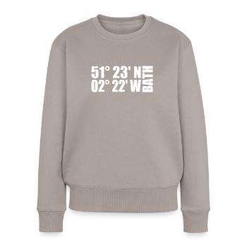 Bath Coordinates - Women's Premium Organic Jumper - taupe - Front - Julia (174cm)