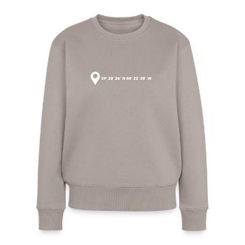 Coordonnées de Valence - Pull Premium bio Femme - taupe - Devant - Julia (174cm)