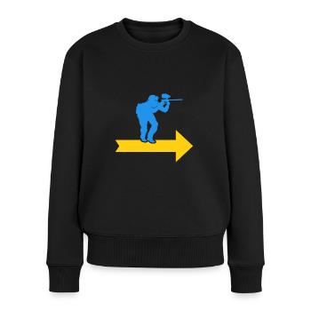 Paintball Gotcha Paintball Player Marker - Women's Premium Organic Jumper - black - Front - Julia (174cm)