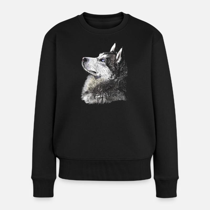 Husky - Pull Premium bio Femme - noir