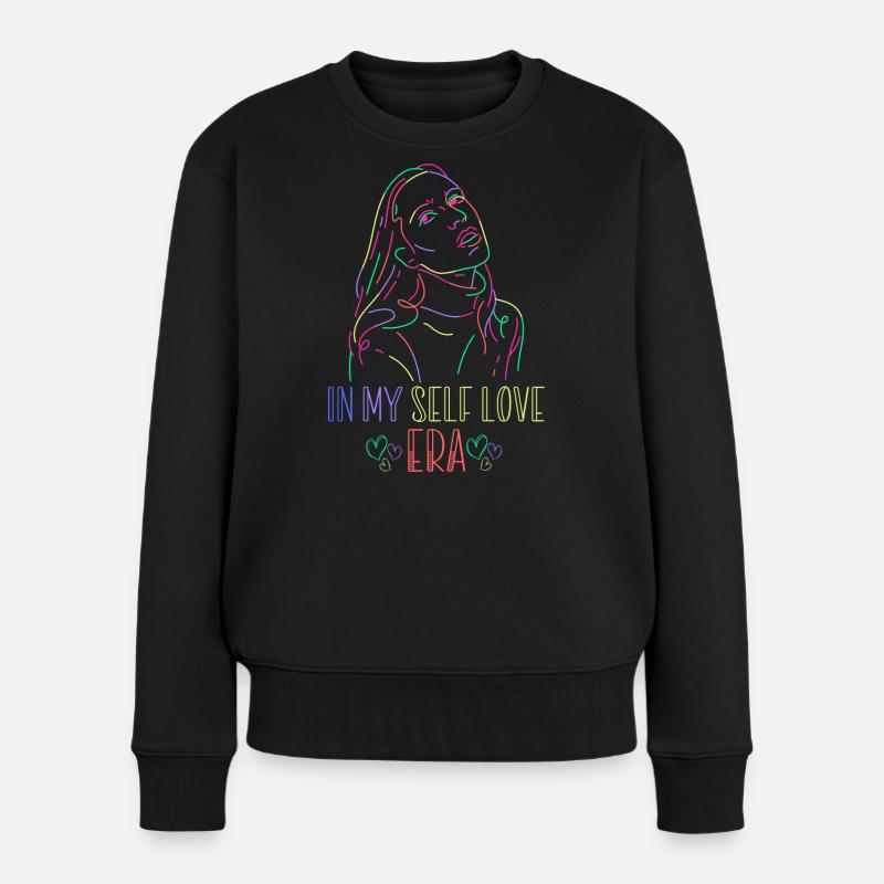 À l’époque de mon amour de soi - Pull Premium bio Femme - noir