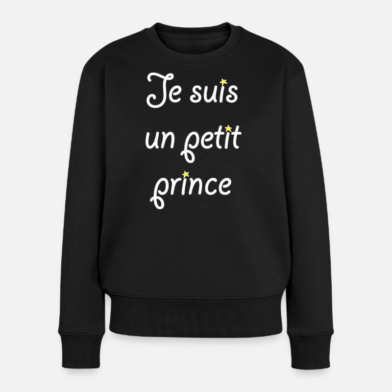 Je suis un petit prince - Pull Premium bio Femme - noir