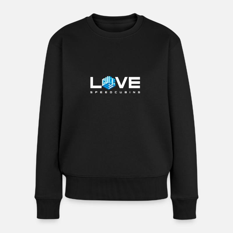 Speedcubing Love. Cubing-Cube-Cuber-Speedcubing - Pull Premium bio Femme - noir