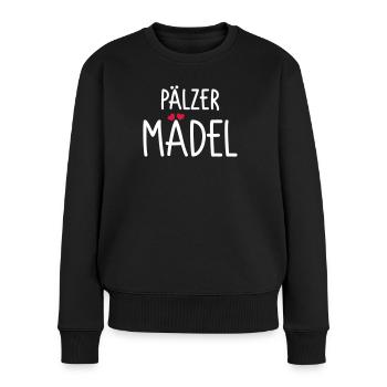 Pälzer Mädel - Frauen Premium Bio Pullover - Schwarz - Vorne - Julia (174cm)
