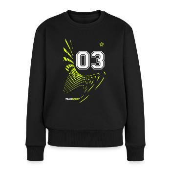 03 JERSEY Jersey Number Three Sport Team Game Motif - Women's Premium Organic Jumper - black - Front - Julia (174cm)