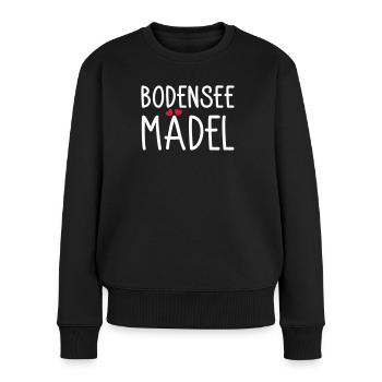 Bodenseemädel - Frauen Premium Bio Pullover - Schwarz - Vorne - Julia (174cm)