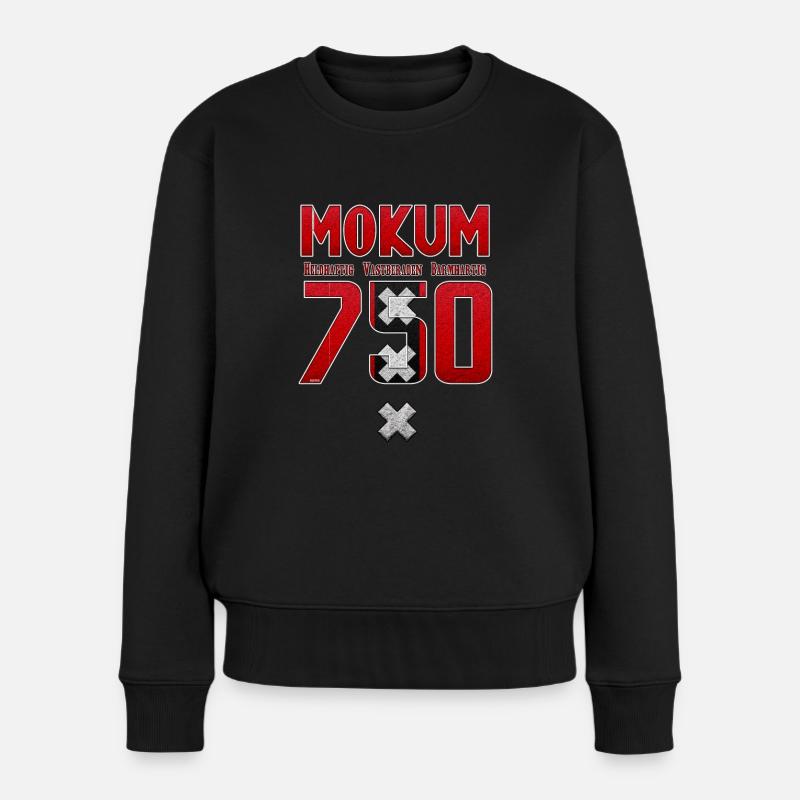 Amsterdam 750 HVB - Frauen Premium Bio Pullover - Schwarz