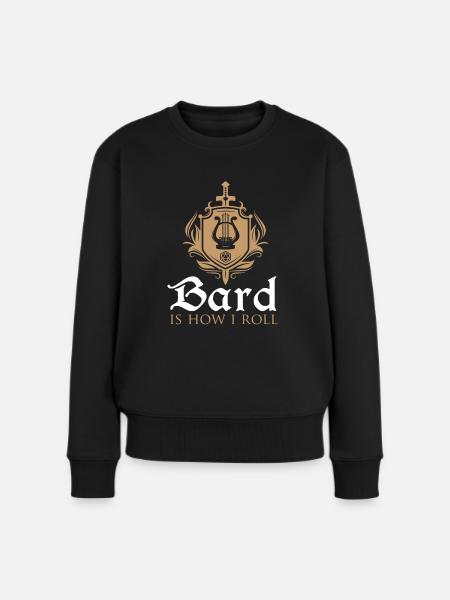 RPG games Bard is how i roll - Women's Premium Organic Jumper - black
