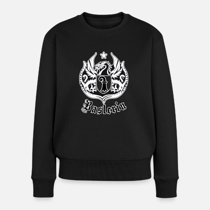 Armoiries de Bâle - Pull Premium bio Femme - noir