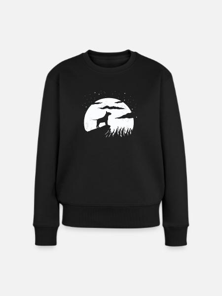 Bullterrier - Frauen Premium Bio Pullover - Schwarz