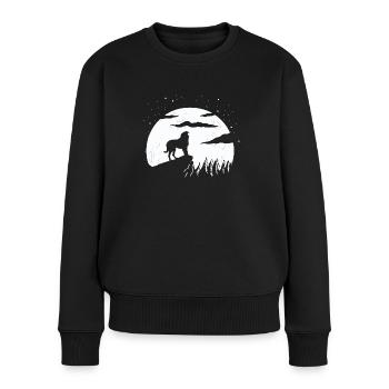 Bouvier des Flandres Dog Dog - Women's Premium Organic Jumper - black - Front - Julia (174cm)